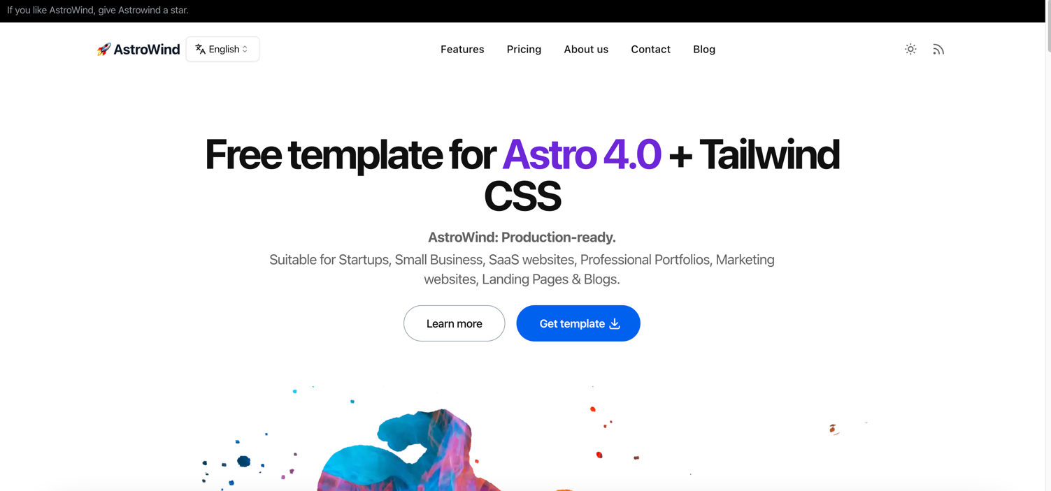 Home page