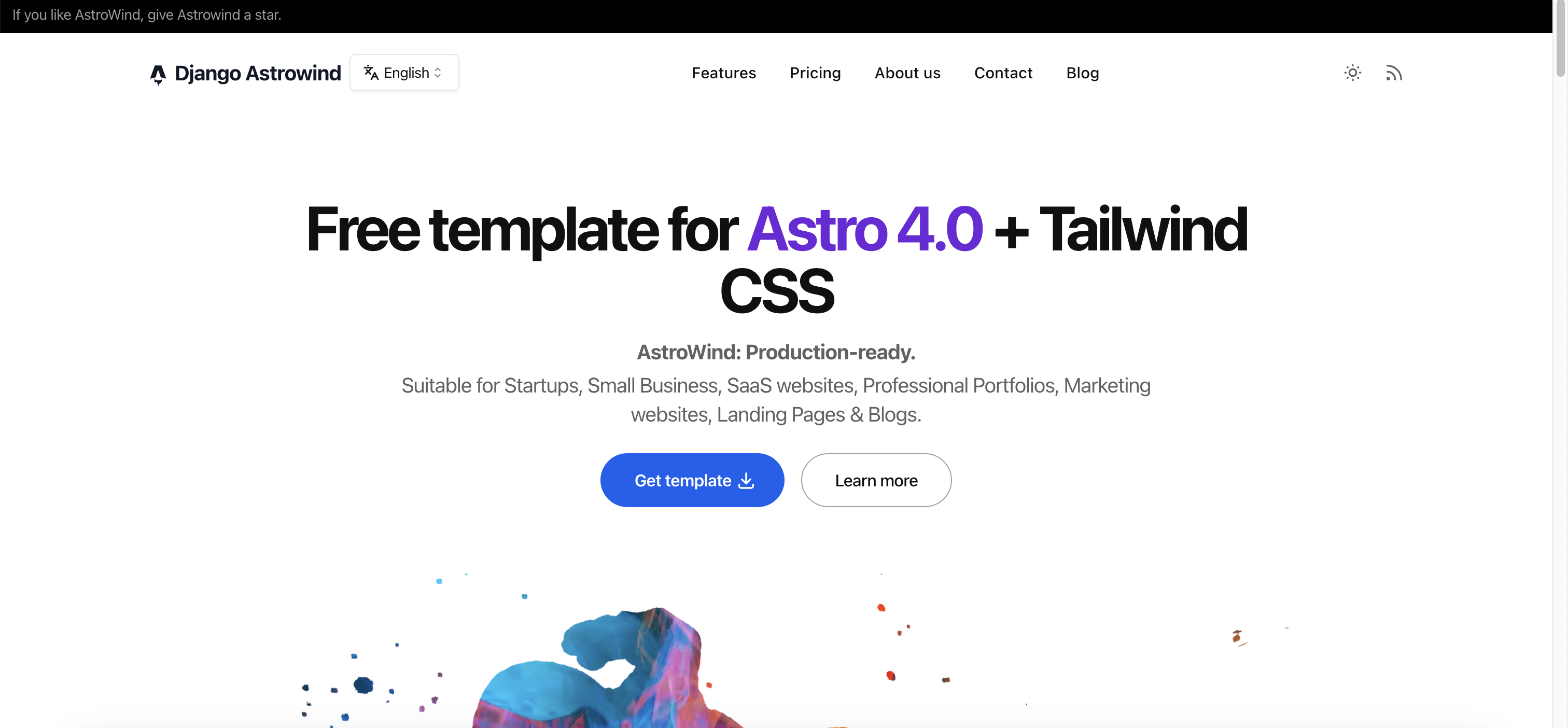 Django Astrowind Demo